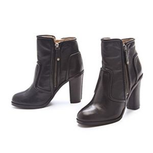 Brown Frye Sylvia Piping Booties